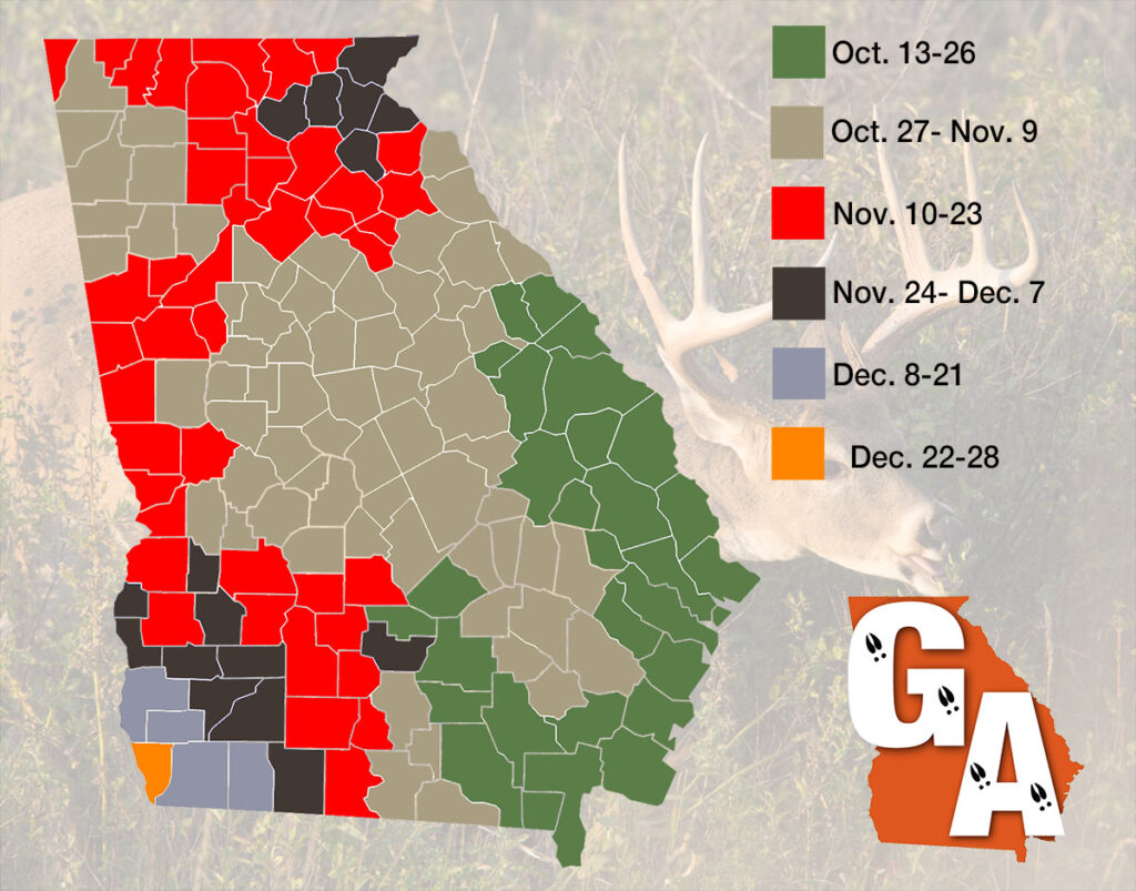 2024 Rut Dates by County