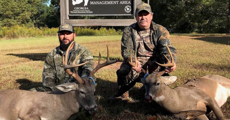 Two successful deer hunters.