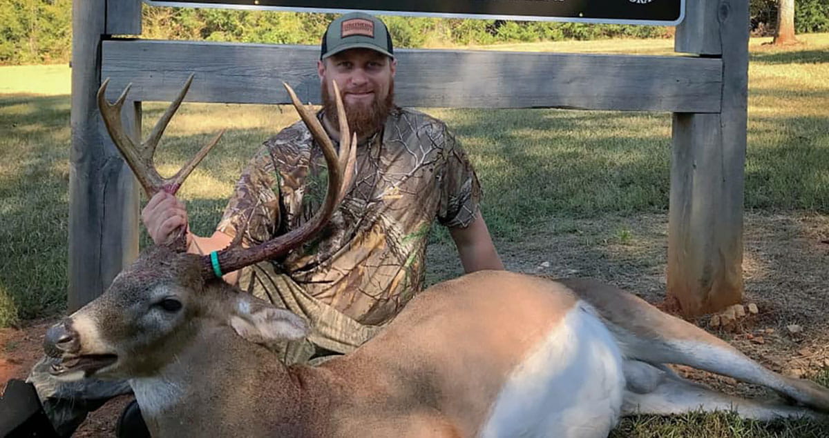 Georgia hunter with a big bodied buck.